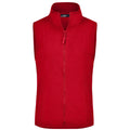 Pile Girly Microfleece Vest rosso / S - personalizzabile con logo
