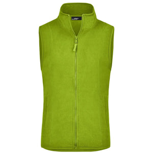 Pile Girly Microfleece Vest verde / S - personalizzabile con logo
