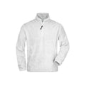 Pile Half-zip bianco / S - personalizzabile con logo
