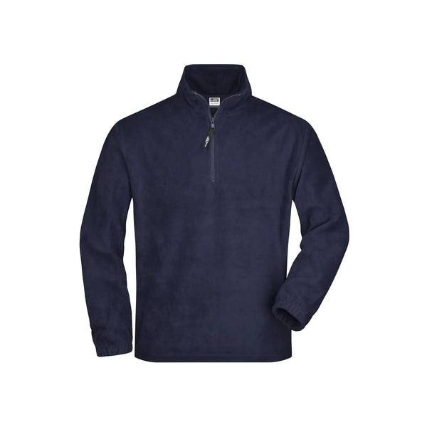 Pile Half-zip blu / S - personalizzabile con logo