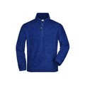 Pile Half-zip royal / S - personalizzabile con logo