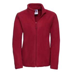 Pile Ladies Full Zip Outdoor rosso / XS - personalizzabile con logo