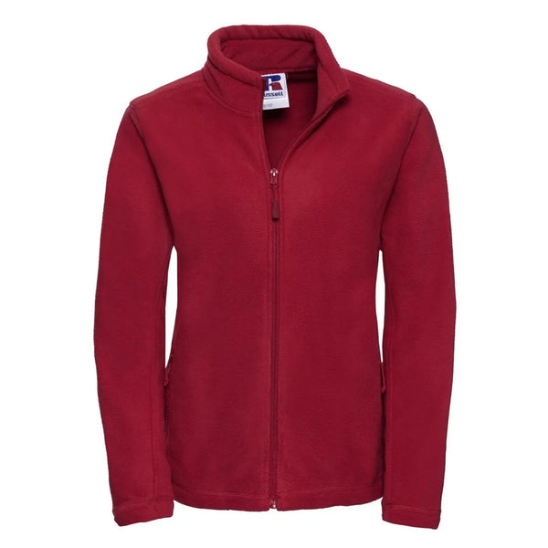 Pile Ladies Full Zip Outdoor rosso / XS - personalizzabile con logo