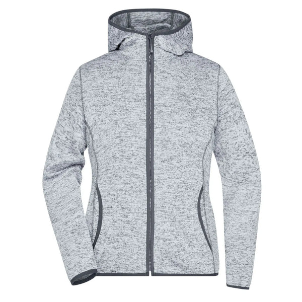 Pile Ladies Knitted cappuccio grigio / S - personalizzabile con logo