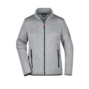 Pile Ladies Knitted light-grey-melange/red / S - personalizzabile con logo