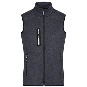 Pile Ladies Knitted Vest grigio / S - personalizzabile con logo