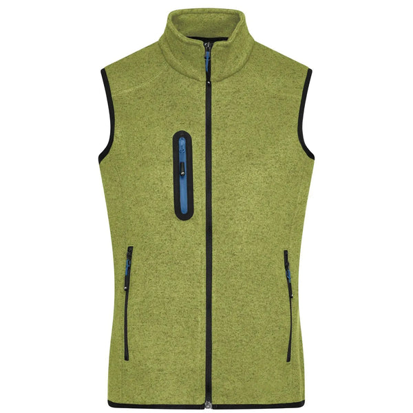 Pile Ladies Knitted Vest verde / S - personalizzabile con logo