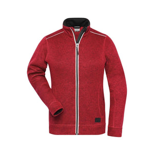 Pile Ladies Knitted Workwear - Solid rosso / XS - personalizzabile con logo