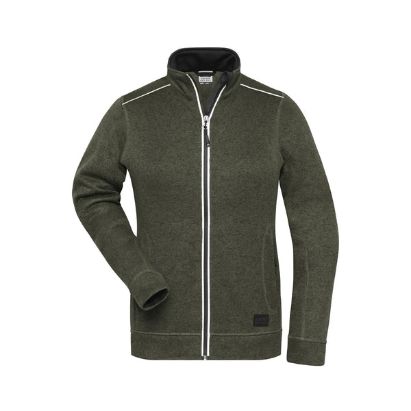 Pile Ladies Knitted Workwear - Solid verde / XS - personalizzabile con logo