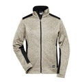 Pile Ladies Knitted Workwear - Strong stone-melange/black / XS - personalizzabile con logo