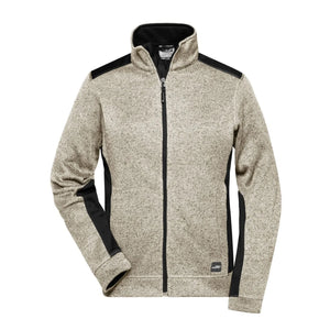 Pile Ladies Knitted Workwear - Strong stone-melange/black / XS - personalizzabile con logo