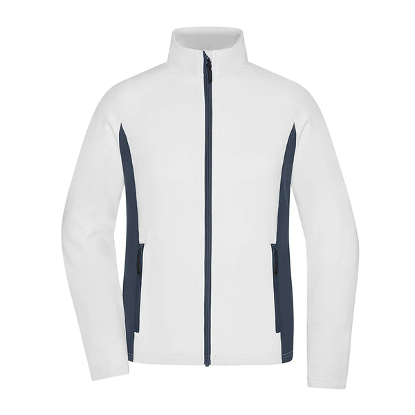 Pile Ladies Stretchfleece bianco / XS - personalizzabile con logo