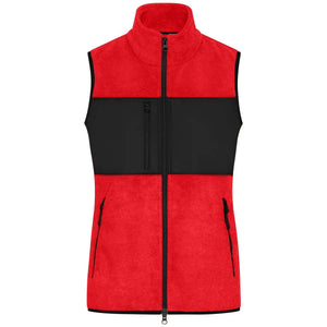 Pile Ladies Vest rosso / XS - personalizzabile con logo