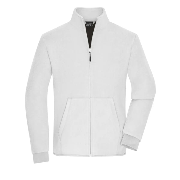 Pile Mens Bonded bianco / S - personalizzabile con logo