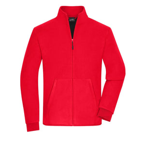 Pile Mens Bonded rosso / S - personalizzabile con logo