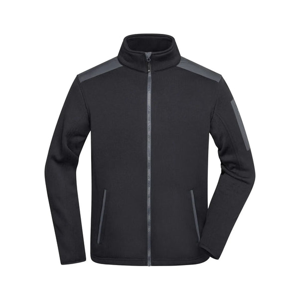 Pile Mens Knitted nero / S - personalizzabile con logo