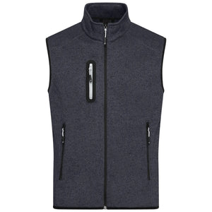 Pile Mens Knitted Vest grigio / S - personalizzabile con logo