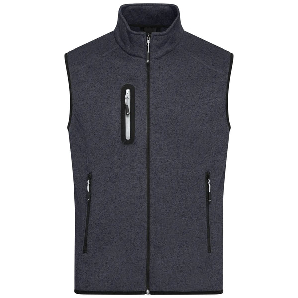 Pile Mens Knitted Vest grigio / S - personalizzabile con logo