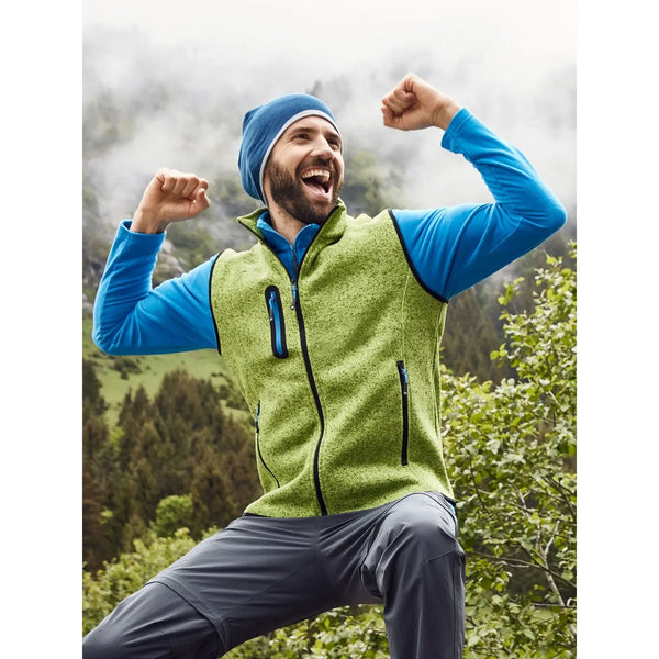 Pile Mens Knitted Vest - personalizzabile con logo