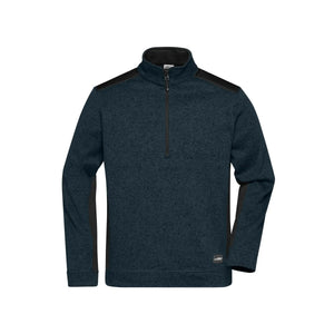 Pile Mens Knitted Workwear Half-zip - Strong blu / XS - personalizzabile con logo