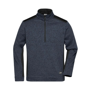 Pile Mens Knitted Workwear Half-zip - Strong grigio / XS - personalizzabile con logo