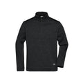 Pile Mens Knitted Workwear Half-zip - Strong nero / XS - personalizzabile con logo