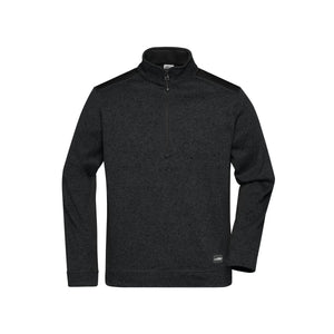 Pile Mens Knitted Workwear Half-zip - Strong nero / XS - personalizzabile con logo