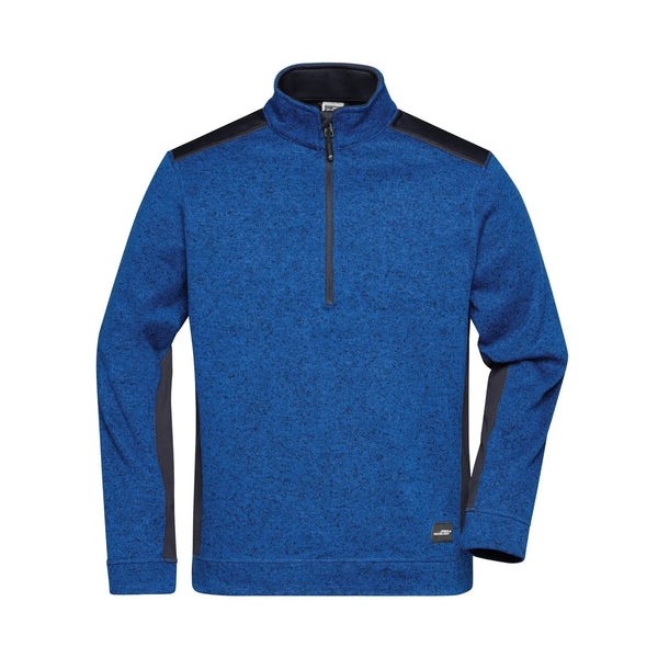 Pile Mens Knitted Workwear Half-zip - Strong royal / XS - personalizzabile con logo