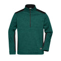 Pile Mens Knitted Workwear Half-zip - Strong verde / XS - personalizzabile con logo