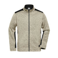 Pile Mens Knitted Workwear - Strong stone-melange/black / XS - personalizzabile con logo