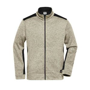 Pile Mens Knitted Workwear - Strong stone-melange/black / XS - personalizzabile con logo