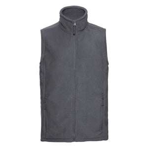 Pile Mens Outdoor Gilet grigio / S - personalizzabile con logo