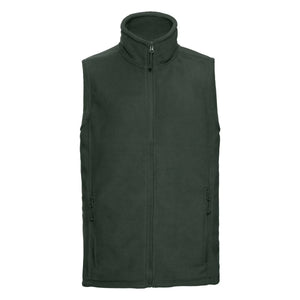 Pile Mens Outdoor Gilet verde / S - personalizzabile con logo