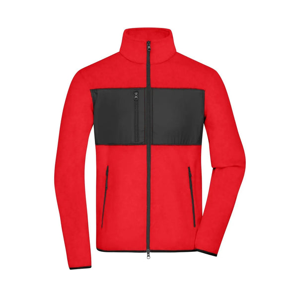 Pile Mens rosso / S - personalizzabile con logo