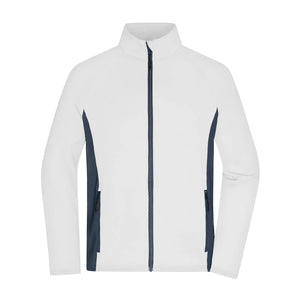 Pile Mens Stretchfleece bianco / XS - personalizzabile con logo
