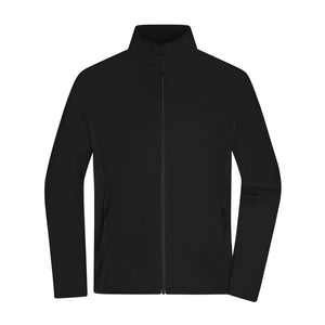 Pile Mens Stretchfleece nero / XS - personalizzabile con logo