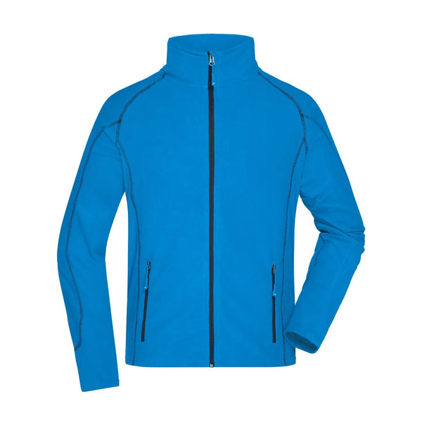 Pile Mens Structure azzurro / S - personalizzabile con logo
