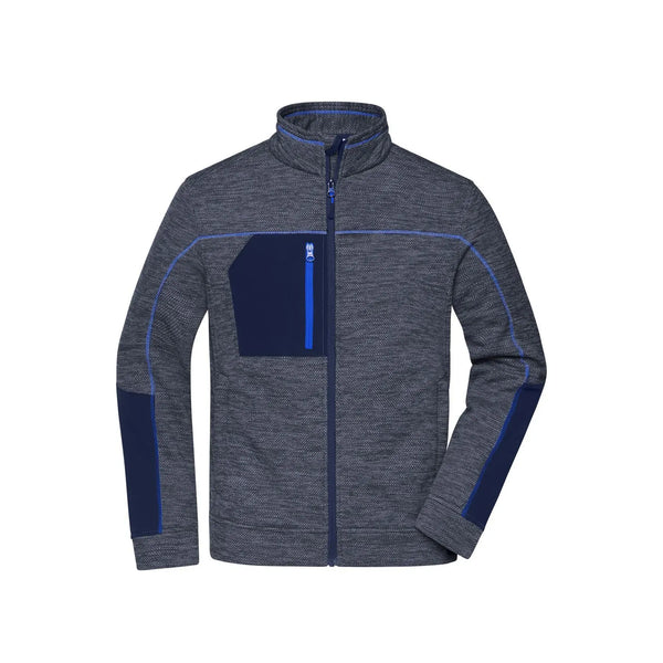 Pile Mens Structure blu / XS - personalizzabile con logo