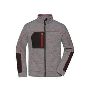 Pile Mens Structure grigio / XS - personalizzabile con logo