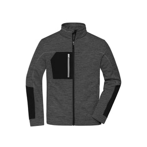Pile Mens Structure nero / XS - personalizzabile con logo