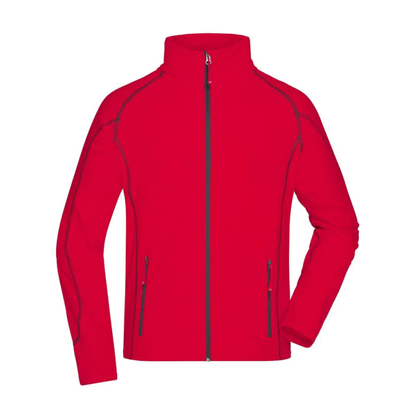 Pile Mens Structure rosso / S - personalizzabile con logo
