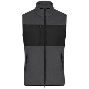 Pile Mens Vest blu / S - personalizzabile con logo