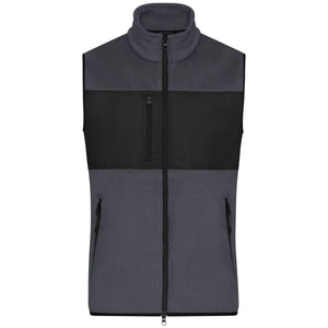 Pile Mens Vest grigio / S - personalizzabile con logo