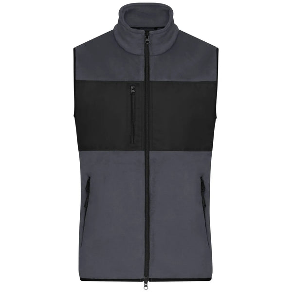 Pile Mens Vest grigio / S - personalizzabile con logo