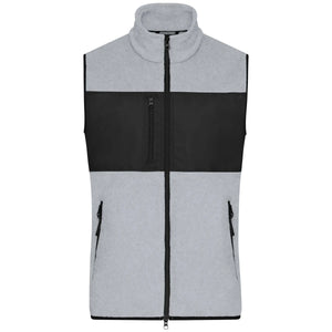 Pile Mens Vest light-melange/black / S - personalizzabile con logo