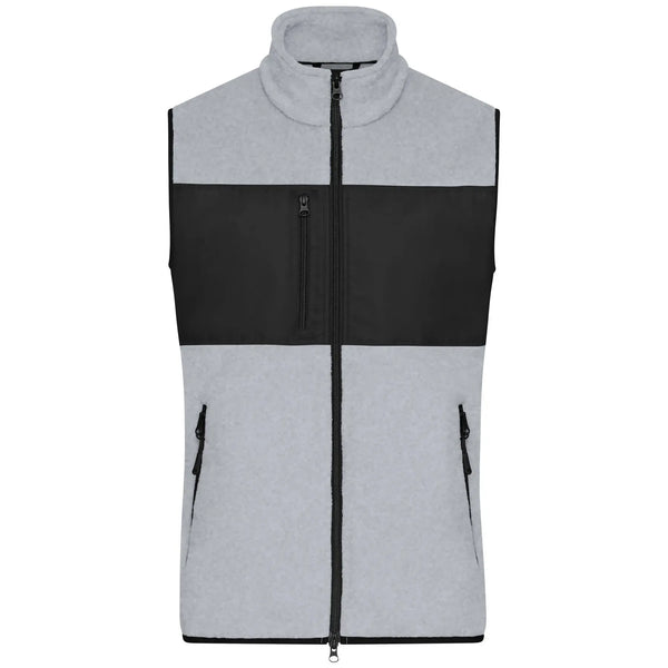 Pile Mens Vest light-melange/black / S - personalizzabile con logo