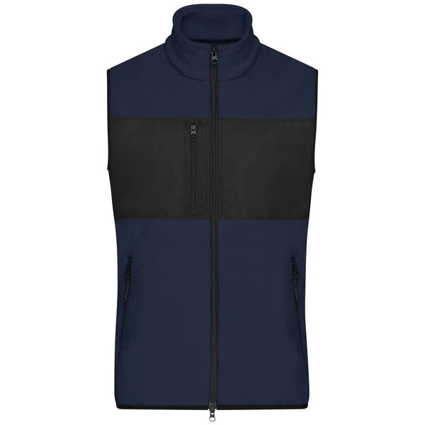 Pile Mens Vest navy/black / S - personalizzabile con logo