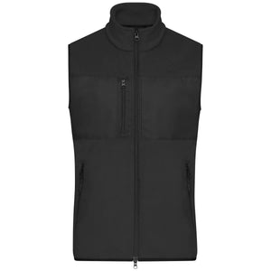 Pile Mens Vest nero / S - personalizzabile con logo