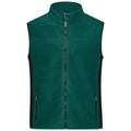 Pile Mens Workwear Vest - Strong dark-green/black / XS - personalizzabile con logo