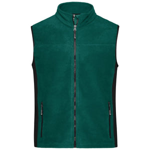 Pile Mens Workwear Vest - Strong dark-green/black / XS - personalizzabile con logo